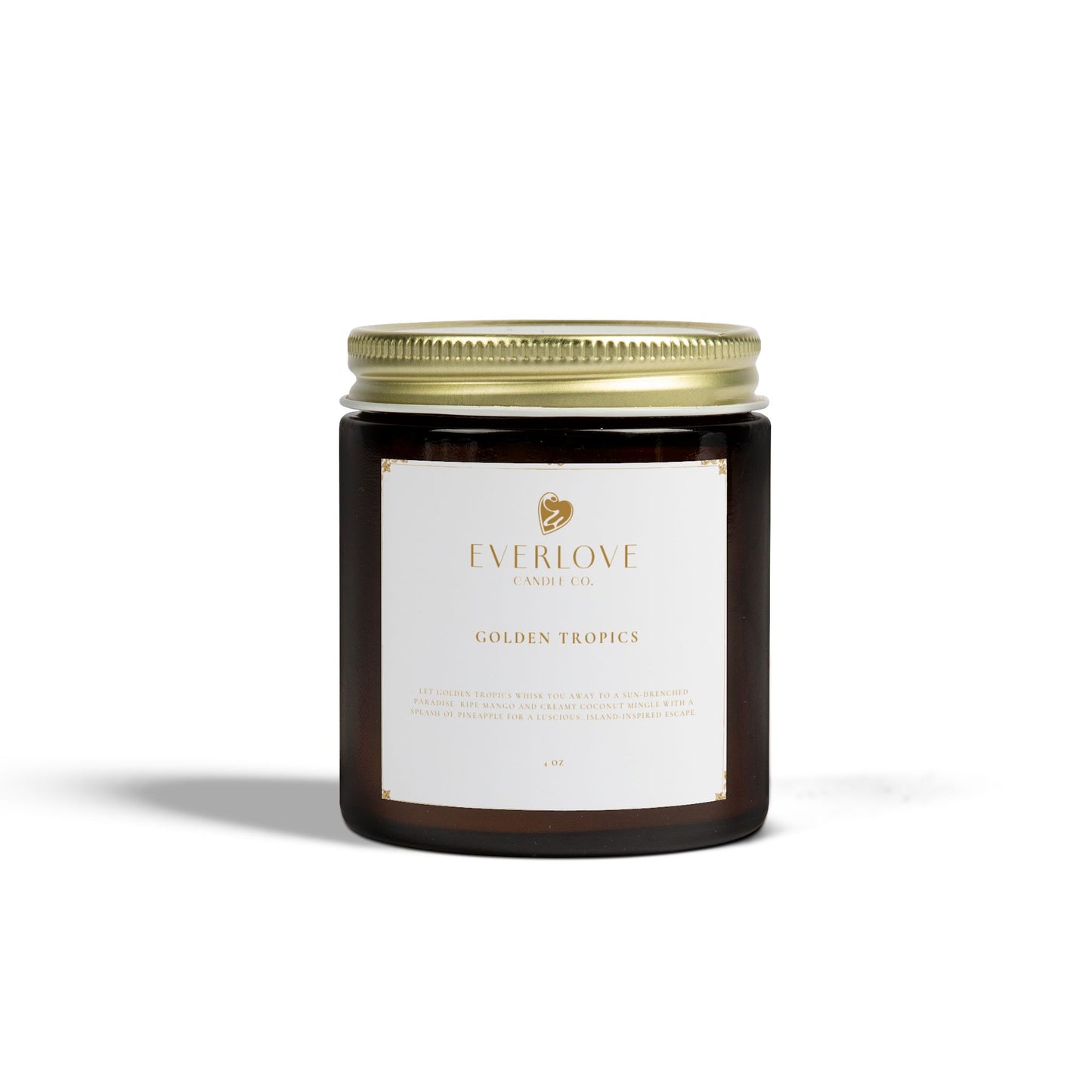 Everlove Candle Co. Golden Tropics 4oz & 9oz | Cozy Home Fragrance