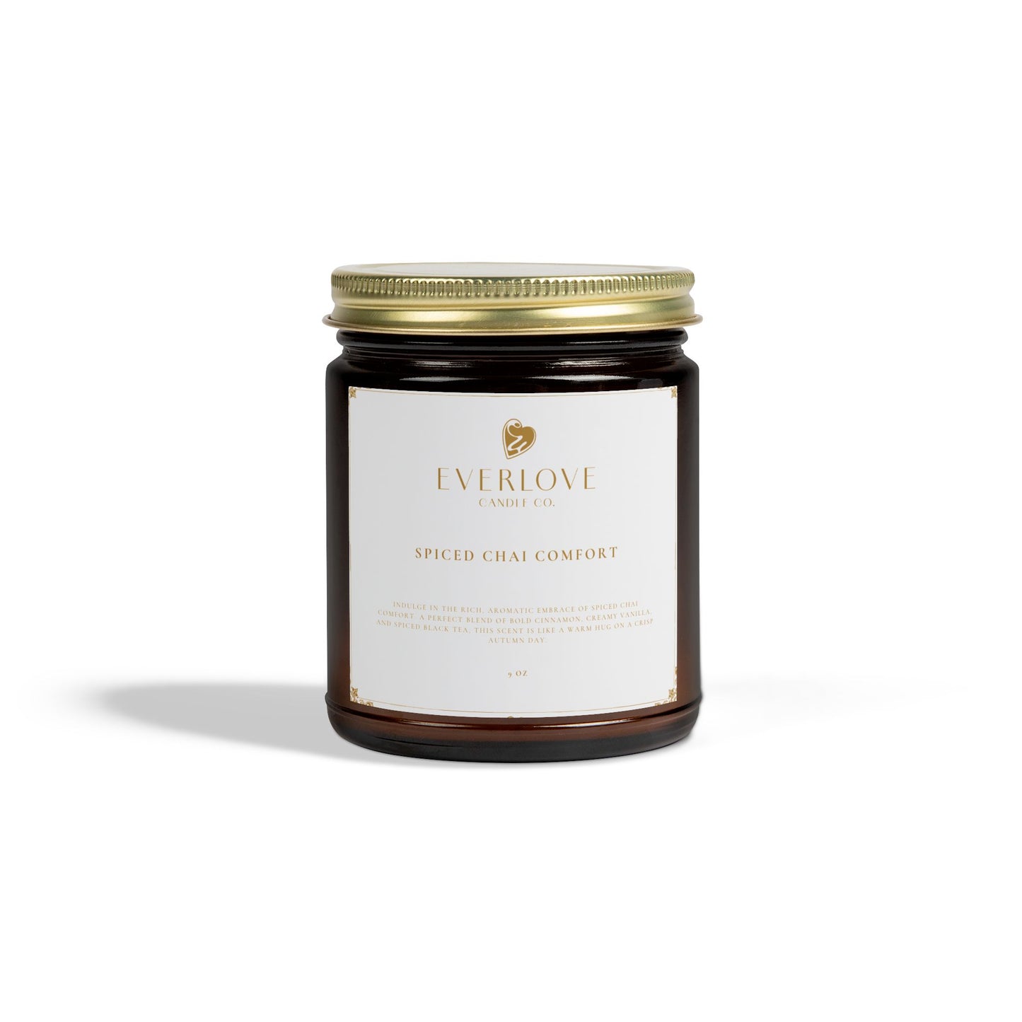 Everlove Candle Co. Spiced Chai Comfort 4oz & 9oz | Cozy Home Fragrance