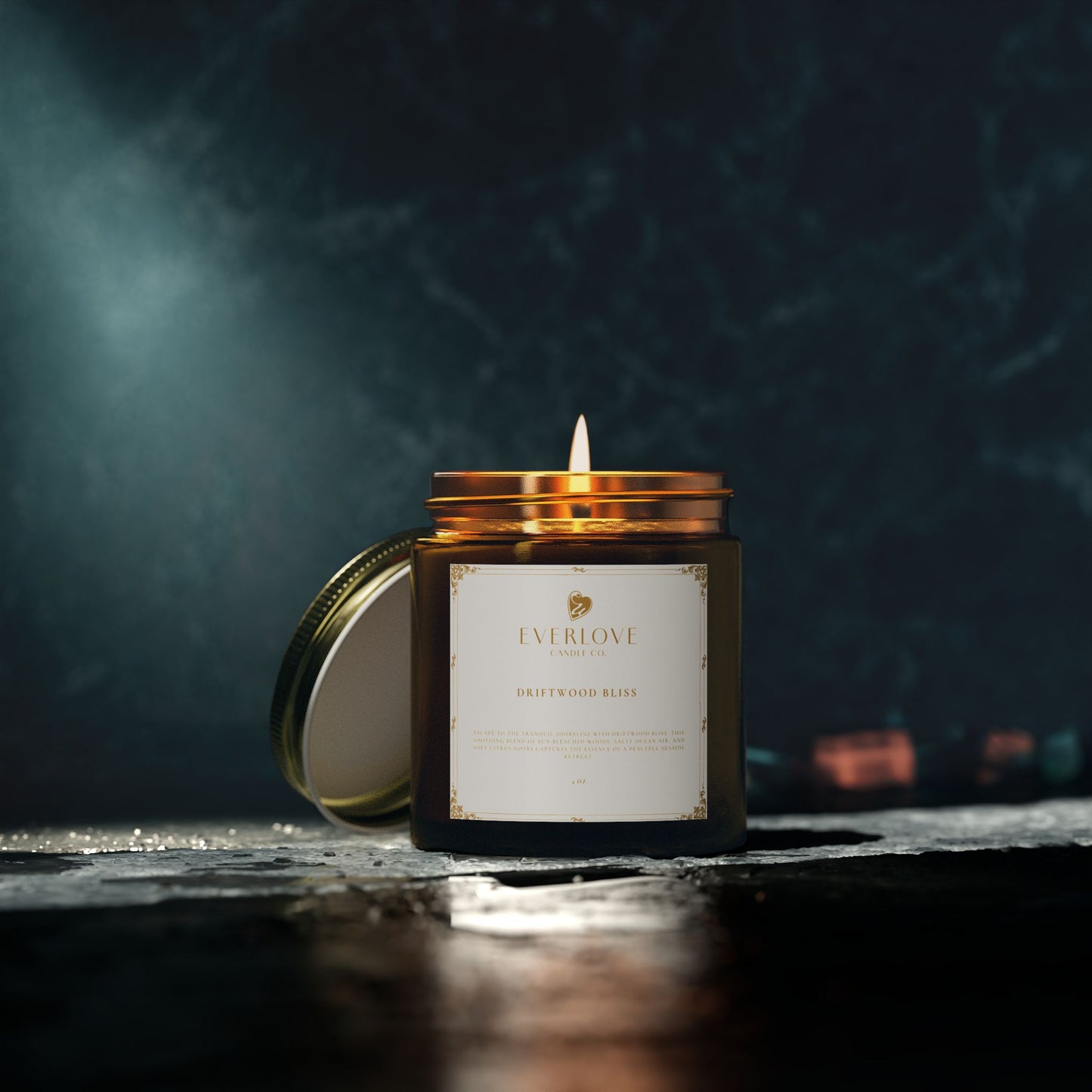 Everlove Candle Co. Driftwood Bliss 4oz & 9oz | Cozy Home Fragrance