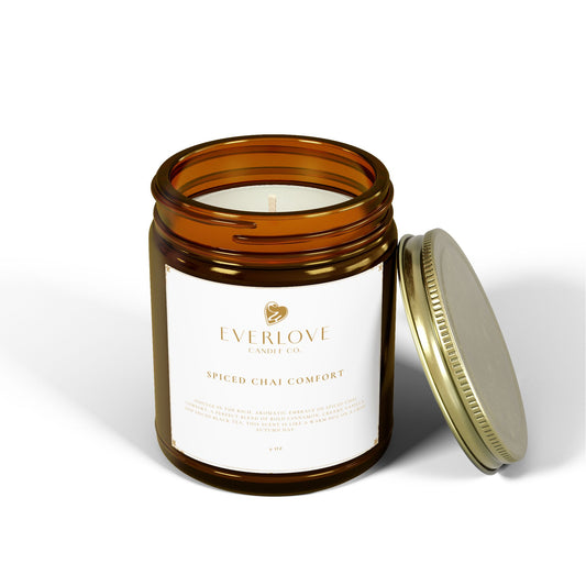Everlove Candle Co. Spiced Chai Comfort 4oz & 9oz | Cozy Home Fragrance